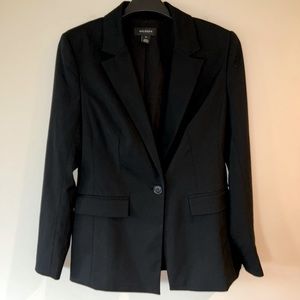 Halogen size XS blazer, suit jacket, classic basic black, EUC